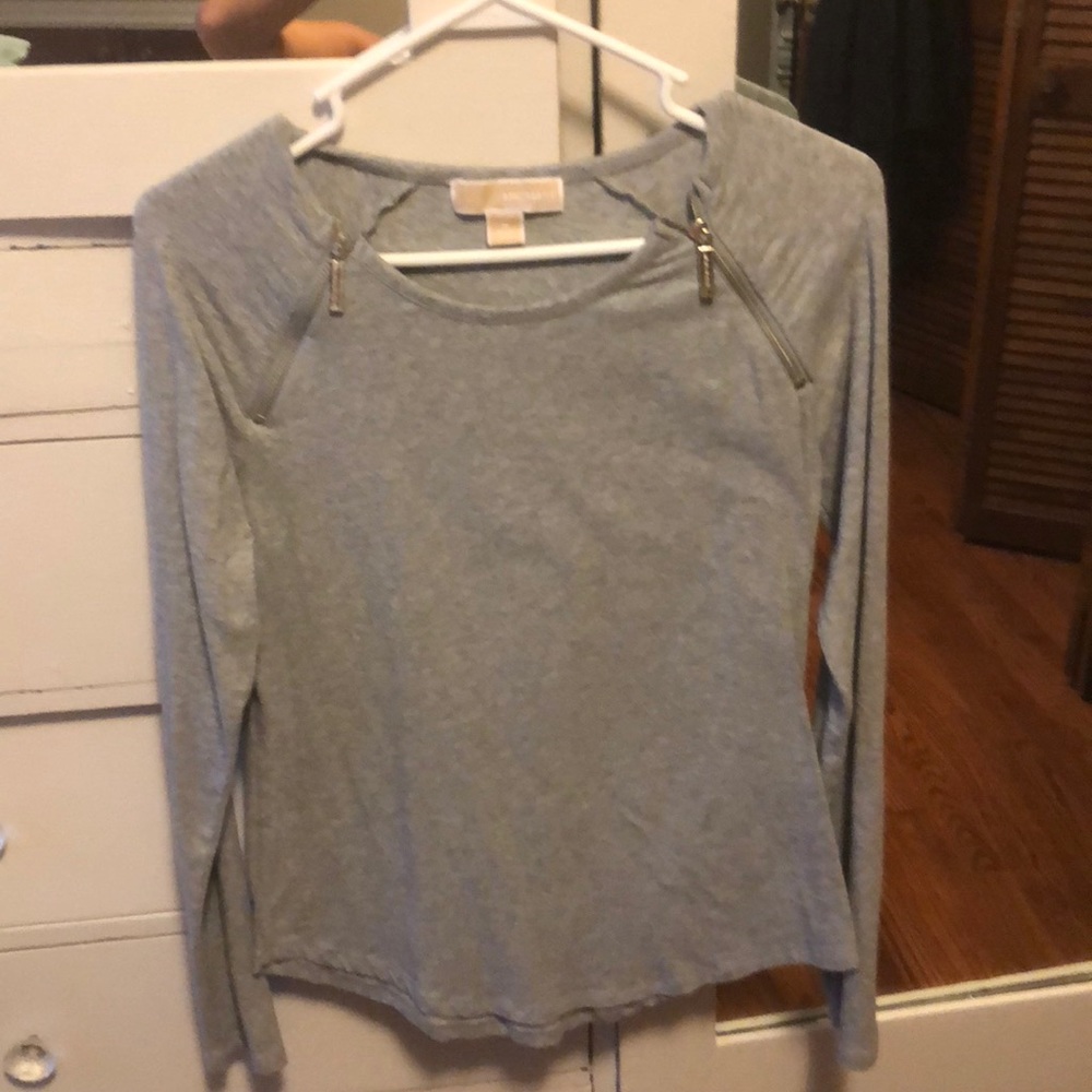 Michael Kors tee with zipper detail
